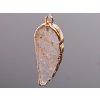 Přívěsek Křišťál andělské křídlo 33x13 mm #ZB278