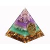 Orgonit pyramida 6x6 cm #OR165 harmonie, ochrana a duchovní síla