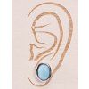 Larimar oval earrings 6x8 mm with silver #103 S925