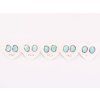 Larimar oval earrings 6x8 mm with silver #103 S925