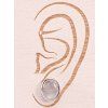 Náušnice Labradorit kameň ovál 6x8 mm so striebrom #104 S925
