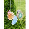 Agate wind chime 40 cm Dolphin + agate slices #ZB302 from natural stone