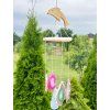 Agate wind chime 40 cm Dolphin + agate slices #ZB302 from natural stone