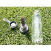 Bottle with amethyst crystal – 550 ml - glass #726