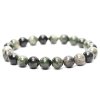Náramek Diopsid - 8 - 9 mm kuličky #906 - z přírodních kamenů
