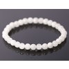 Náramek Nefrit bílý - Hetian Jade  - 6 mm #209 - z přírodních kamenů