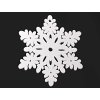 Dřevěná ozdoba Vánoční vločka bílá 70 x 70 x 3 mm #BD11 Hvězda