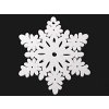 Dřevěná ozdoba Vánoční vločka bílá 70 x 70 x 3 mm #BD11 Hvězda