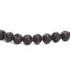 Lava 8 mm strand 38 cm 47 beads #S1