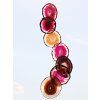 Wind chime Agate purple from natural stone #570