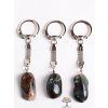 Heliotrope stone key ring #116 - key chain