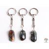 Heliotrope stone key ring #116 - key chain