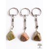 Unakite stone key ring #117 - key chain