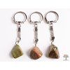 Unakite stone key ring #117 - key chain