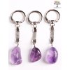 Brelok do kluczy z kamieniem Ametyst Brazylia #122 - brelok