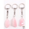 Brelok do kluczy z kamieniem różowym #124 - brelok