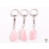 Brelok do kluczy z kamieniem różowym #124 - brelok