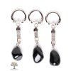 Obsidian stone keyring #128 - keyring