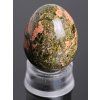 Yoni stone egg Unakite #110 + base