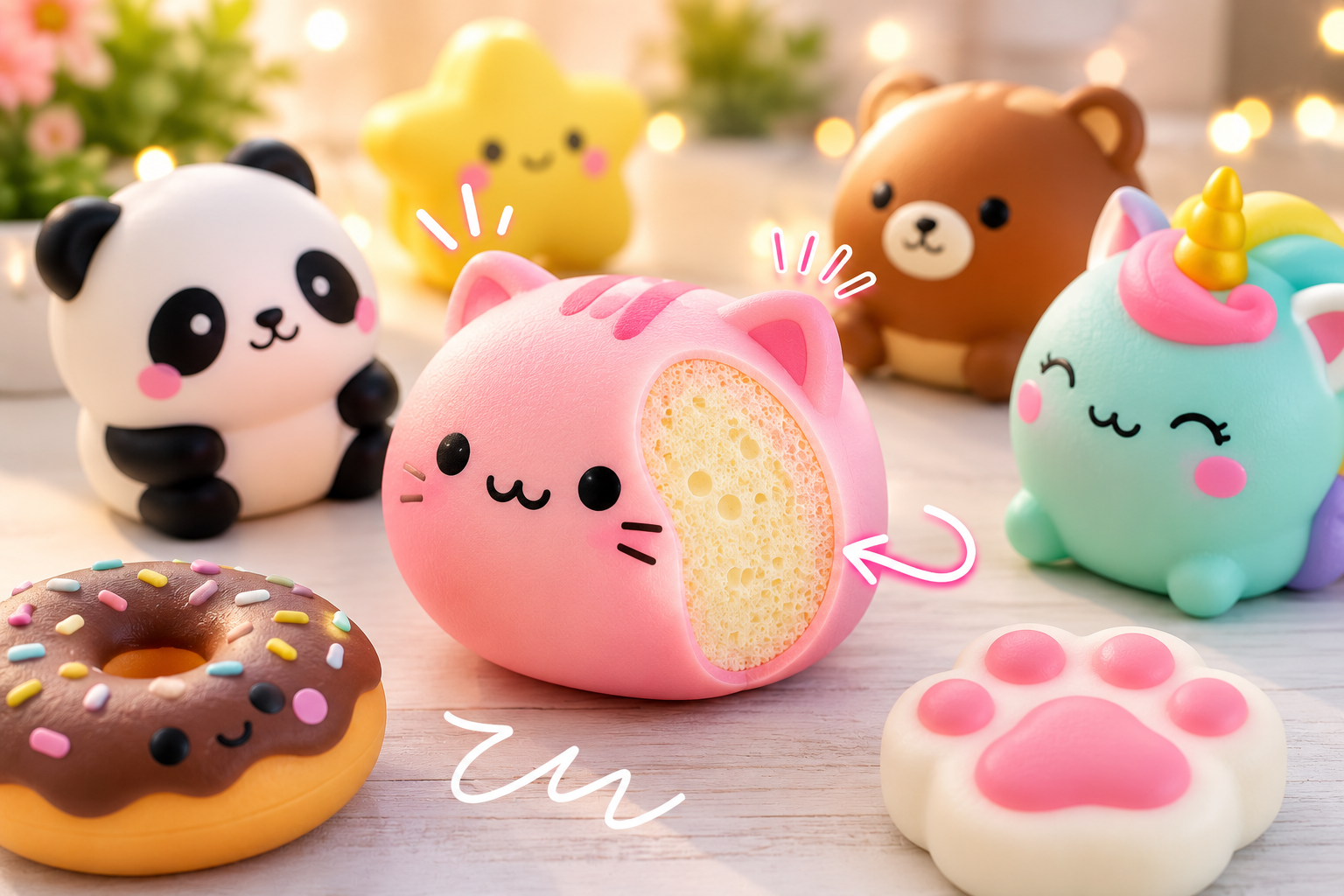 Jak funguje squishy? Proč se po zmáčknutí vrací