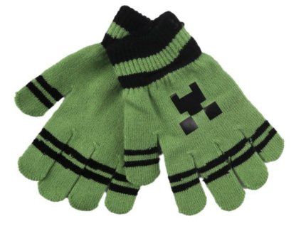 Dětské rukavice Minecraft Creeper