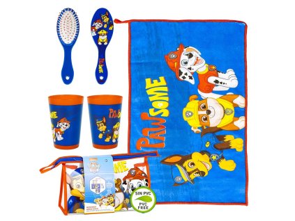 4dílná hygienická taštička Tlapková Patrola s doplňky