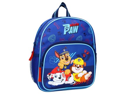 Školní batoh Tlapková Patrola modrý s kapsami