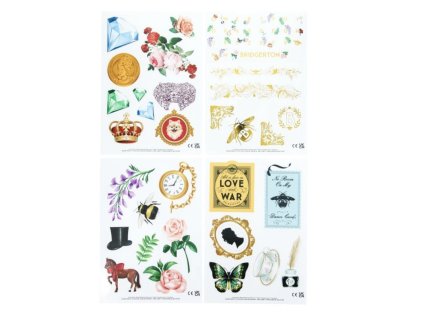 Bridgertonovi set samolepek