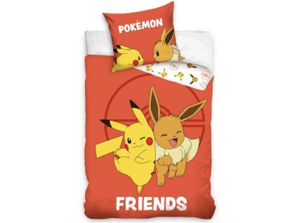 Dětské povlečení Pokémon Eeve a Pikachu