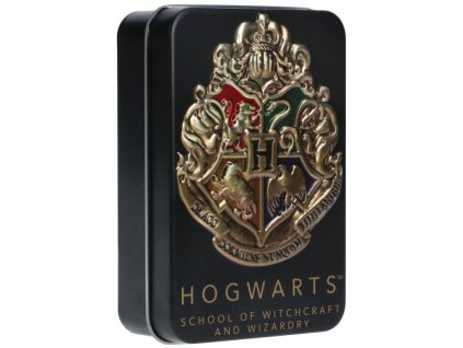 Hrací karty v plechové krabičce Harry Potter Bradavice
