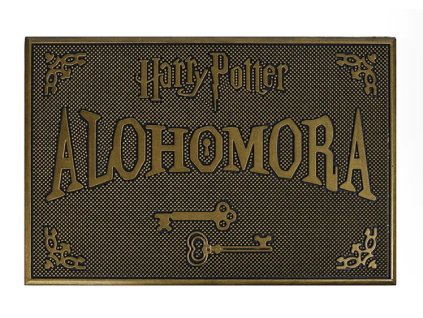 Rohožka Harry Potter s nápisem Alohomora