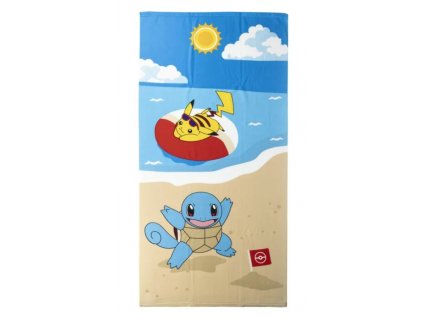 Osuška na pláž Pokémon Pikachu & Squirtle