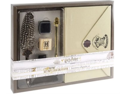Harry Potter dárkový psací set dopisní sada Bradavice 5 ks