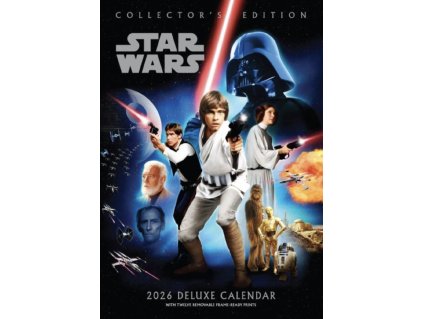 Star Wars nástěnný kalendář 2026 A3 – exkluzivní plakáty filmové ságy