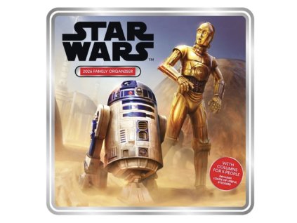 Star Wars plánovací kalendář 2026 – rodinný organizér
