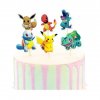 Narozeninová dekorace na dort a muffiny s motivem Pokémon