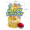 Narozeninová dekorace na dort a muffiny s motivem Pokémon