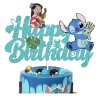 Narozeninová dekorace na dort a muffiny Lilo & Stitch
