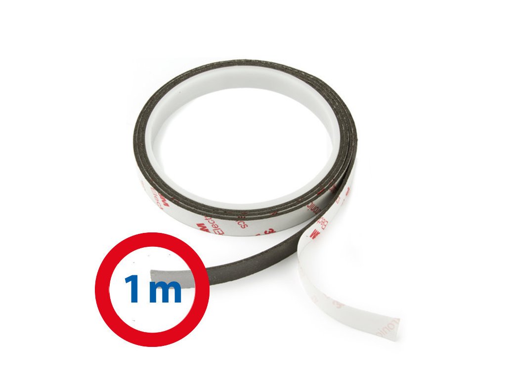 Magnetický pásek neodymový se silnou samolepicí vrstvou 10x1,5 mm - délka 1 m