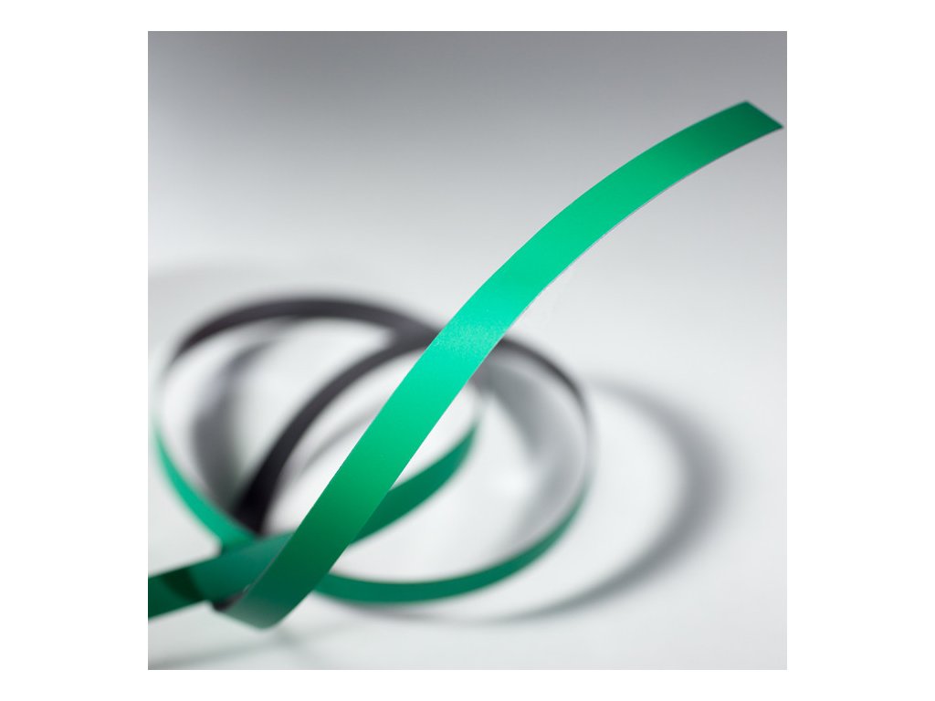 Magnetický pásek 10x0,6 mm, délka 1 m, zelený