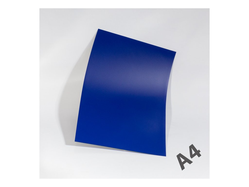 Magnetická fólie A4 modrá tloušťka 0,5 mm