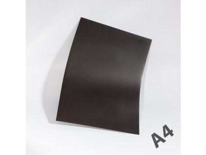 Magnetická fólie A4 (297x210 mm) 1mm - černá - bez povrchové úpravy