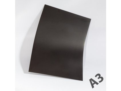 Magnetická fólie A3 (420x297 mm)  0,7mm - černá - bez povrchové úpravy
