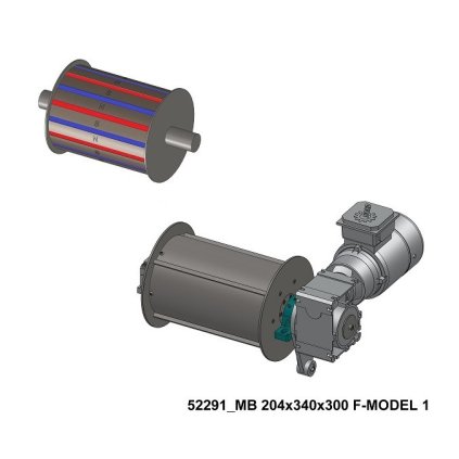 Magnetický buben MB 204x340/300 F-MODEL 1 (Varianta Koupě)