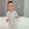 Detské rastúce bambusové pyžamo s magnetickým zapínaním – veselá kravička