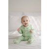Green Baby Sleepsuit with Hidden Magnetic Fasteners – 100% Cotton