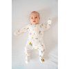 Grow-with-me baby sleep romper with magnetic closure – deer and forest pattern