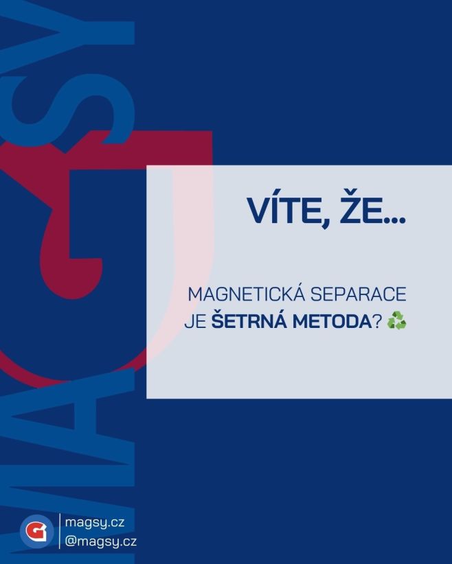 Víte, že magnetická separace je šetrná metoda? ♻️ #magsy🧲 #magsy #magneticke #systemy #magnety