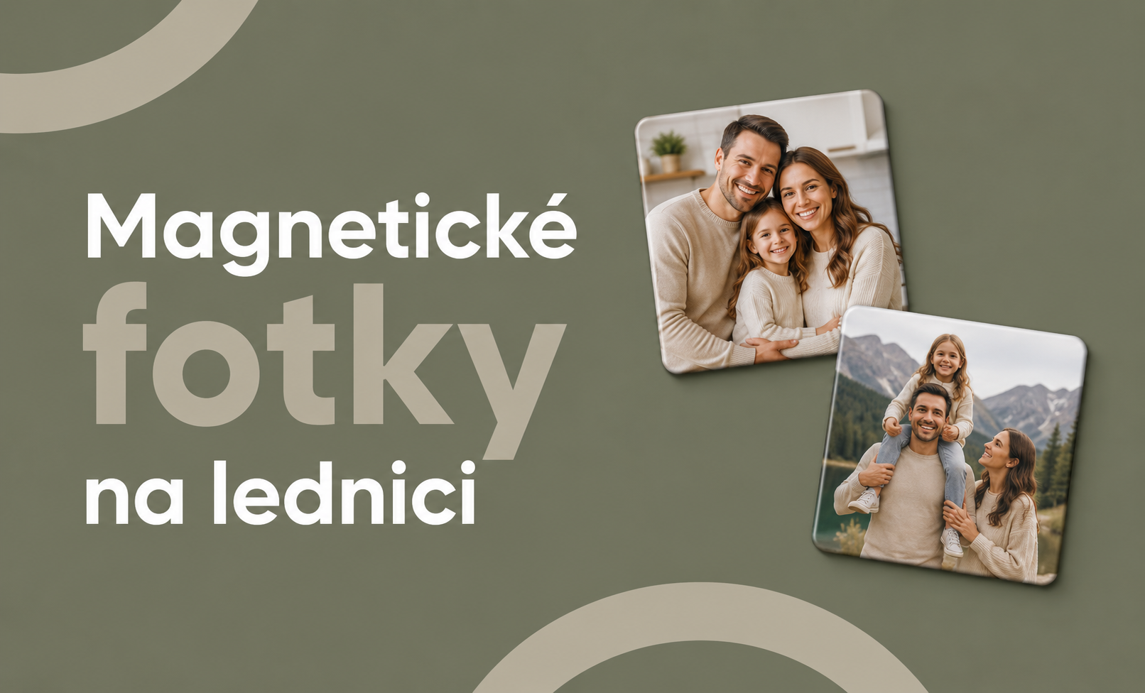 Magnetické fotky na lednici