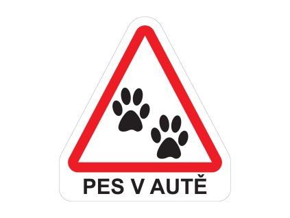 Magnet Pes v autě - 2 ťapky